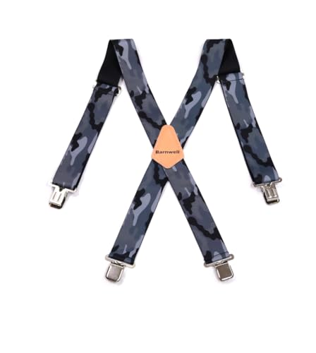 Barnwell Hosenträger – Grau Camo Camouflage Hosenträger Hosenträger Hosenträger Heavy Duty Metall Clips 50 mm breit verstellbar elastisch Arbeit Camping, grau camo, 50mm Barnwell Hosenträger – Grau Camo Camouflage Hosenträger Hosenträger Hosenträger Heavy Duty Metall Clips 50 mm breit verstellbar elastisch Arbeit Camping, grau camo, 50mm von Barnwell