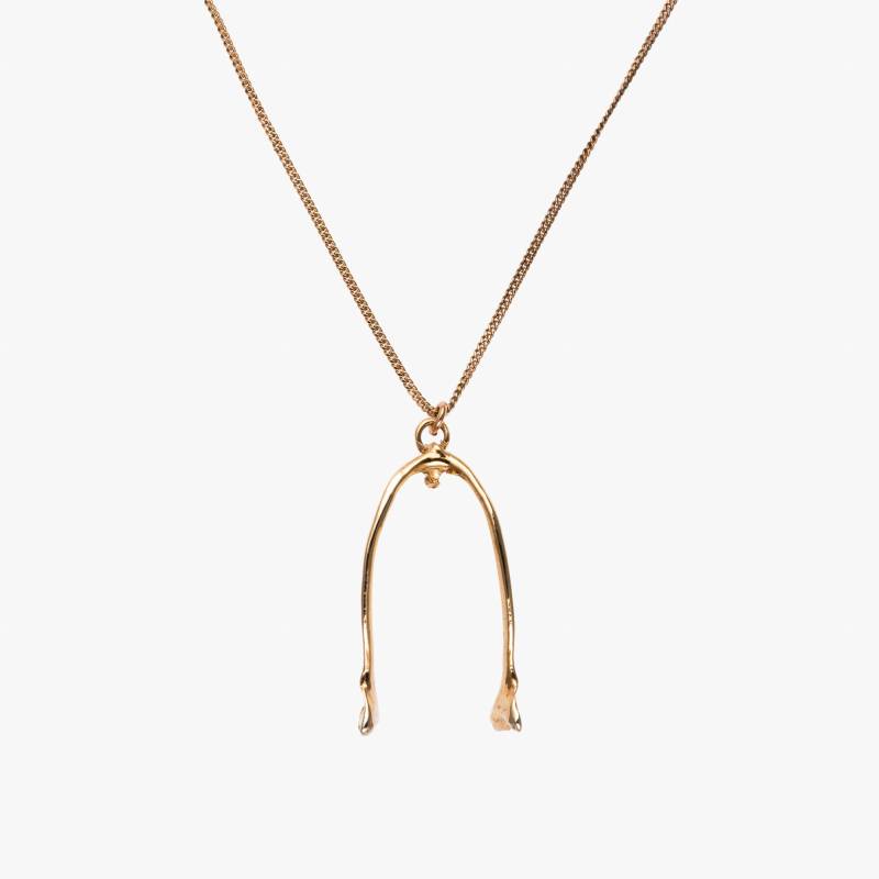 Rose Gold Krähe Wishbone Halskette Rose Gold Krähe Wishbone Halskette von BaroccoJewellery