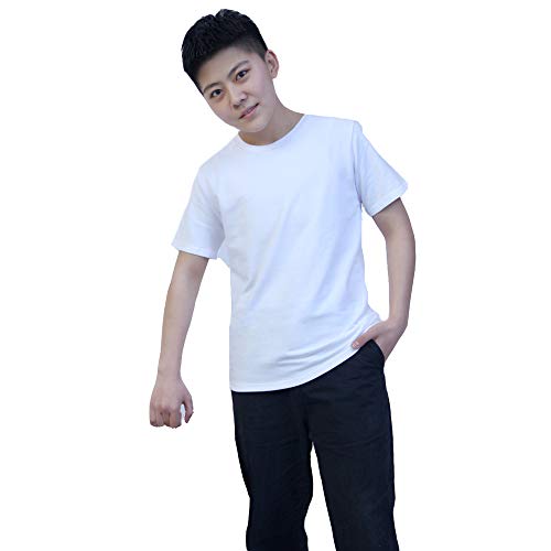 BaronHong 2019 New Chest Binder Oberbekleidung Baumwoll-T-Shirt für Tomoy Trans Leabian (Weiß, 2XL) von BaronHong