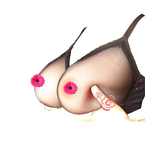 BaronHong Breathable Pocket Bra für Fake Boobs Silikon Breast Crossdresser Mastektomie (schwarz, 85F) von BaronHong