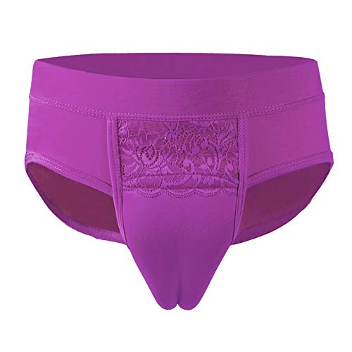 BaronHong - Camel Toe - Gaff Panty-Slip für Crossdresser Transgender (Pflaume, L) von BaronHong