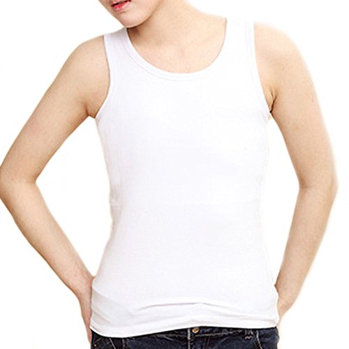 BaronHong Chest Binder Korsett Sommer Tank Tops Für Tomboy Lesben (weiß, 4XL) von BaronHong