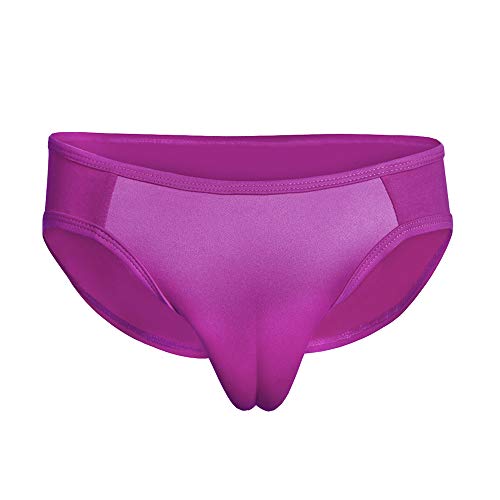 BaronHong Männer versteckt Gaff Panty Shaping Pant Slip Tanga für Crossdresser Transgender Unterwäsche (Pflaume, 2XL) von BaronHong