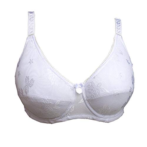 BaronHong Pocket Bra für Fake Boobs Silikonbrust Crossdresser Mastektomie (weiß, 95C) von BaronHong