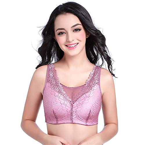 BaronHong Spezial-BH für Silikonbrustformen Crossdresser Mastektomie-BH (lila, 85C) von BaronHong