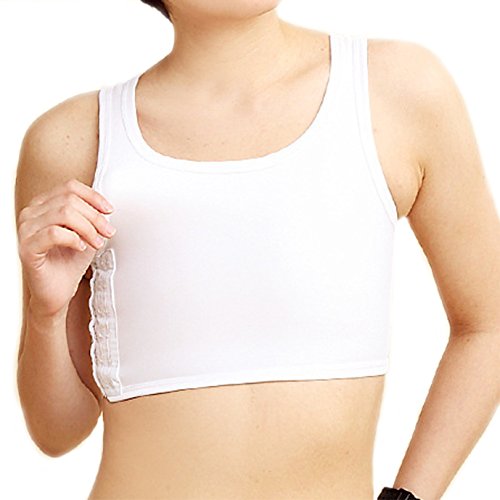 BaronHong Sport BH Brust Binder Atmungsaktives Mesh Korsett Für Tomboy Trans Lesben (weiß, S) von BaronHong