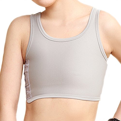 BaronHong Sport BH Brust Binder Atmungsaktives Mesh Korsett Für Tomboy Trans Lesbisch (grau, S) von BaronHong