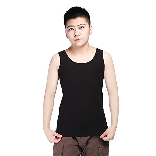 BaronHong Strong Elastic Band Brustbinder Tank Top Unterwäsche für Trans Lesbian Tomboy (schwarz, M) von BaronHong