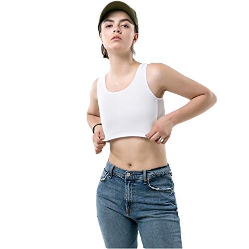 BaronHong Summer Breathable Chest Binder für Tomboy Trans Lesbian (weiß, 2XL) von BaronHong