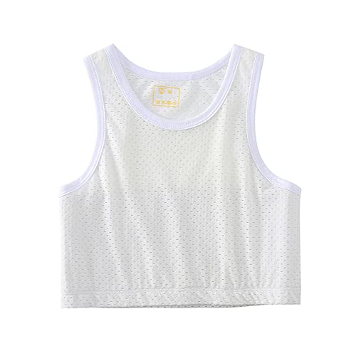 BaronHong Tomboy Atmungsaktives Mesh Robuster Stretchy Pullover Chest Binder Maskulines Tank Top (weiß,4XL) von BaronHong