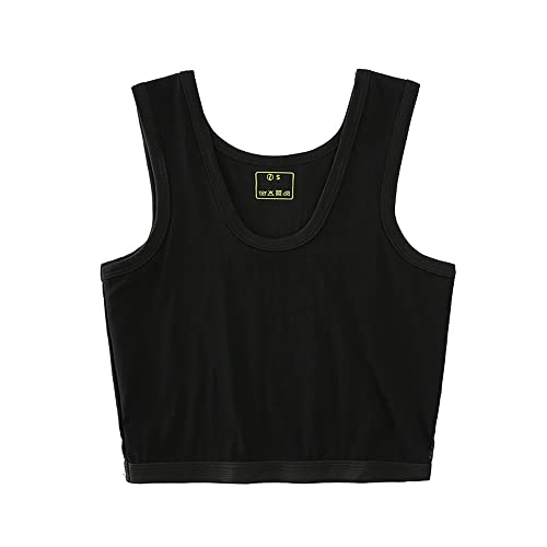 BaronHong Tomboy Chest Binder Robustes, dehnbares Pullover-Mesh-Tanktop für Männer (schwarz, 2XL) von BaronHong