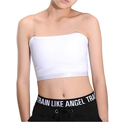 BaronHong Tomboy Trans Lesbian Strapless Brustbinder verhindern Nippel-Slip-Design (Weiß, M) von BaronHong