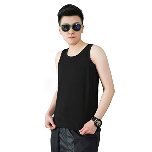 Brustbinder Baumwolle Strong Elatic Band Tank Top Shapewear für Tomboy Trans Lesbian (schwarz, 4XL) von BaronHong