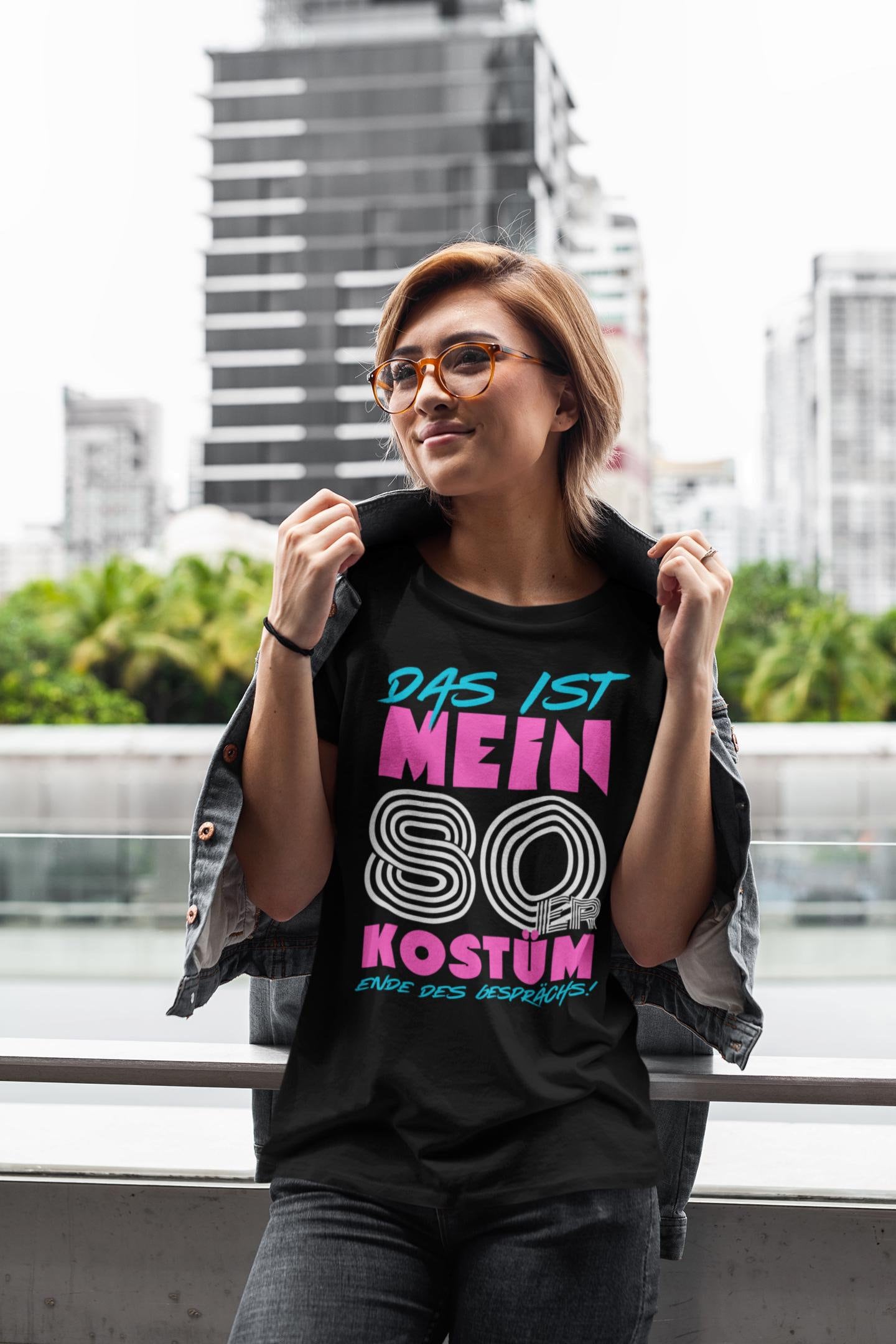 Lustiges 80Er Kostüm Ende Des Gesprächs Design Frauen T-Shirt von BaronKnausWK