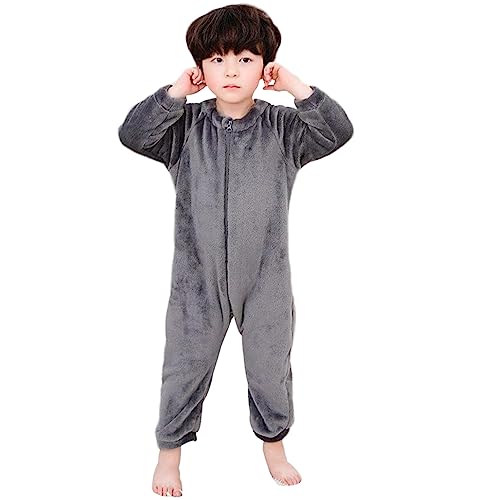 Barrageon Baby Strampler 1-3T Neugeborene Overall Kleinkind Spielanzug Footed Säugling Jumpsuit Nachthemd Unisex Junge Mädchen(Grau-100) von Barrageon