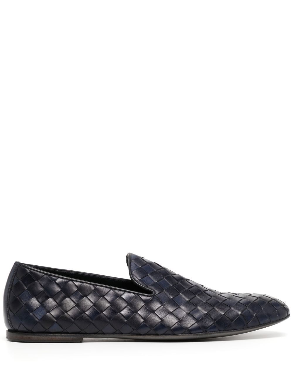 Barrett woven-leather loafers - Blau von Barrett