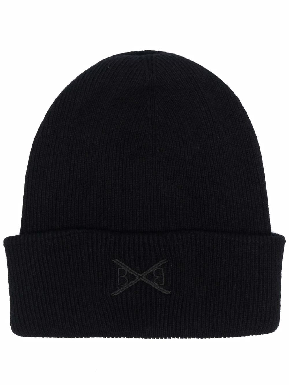 Barrie Beanie mit Logo - Schwarz von Barrie