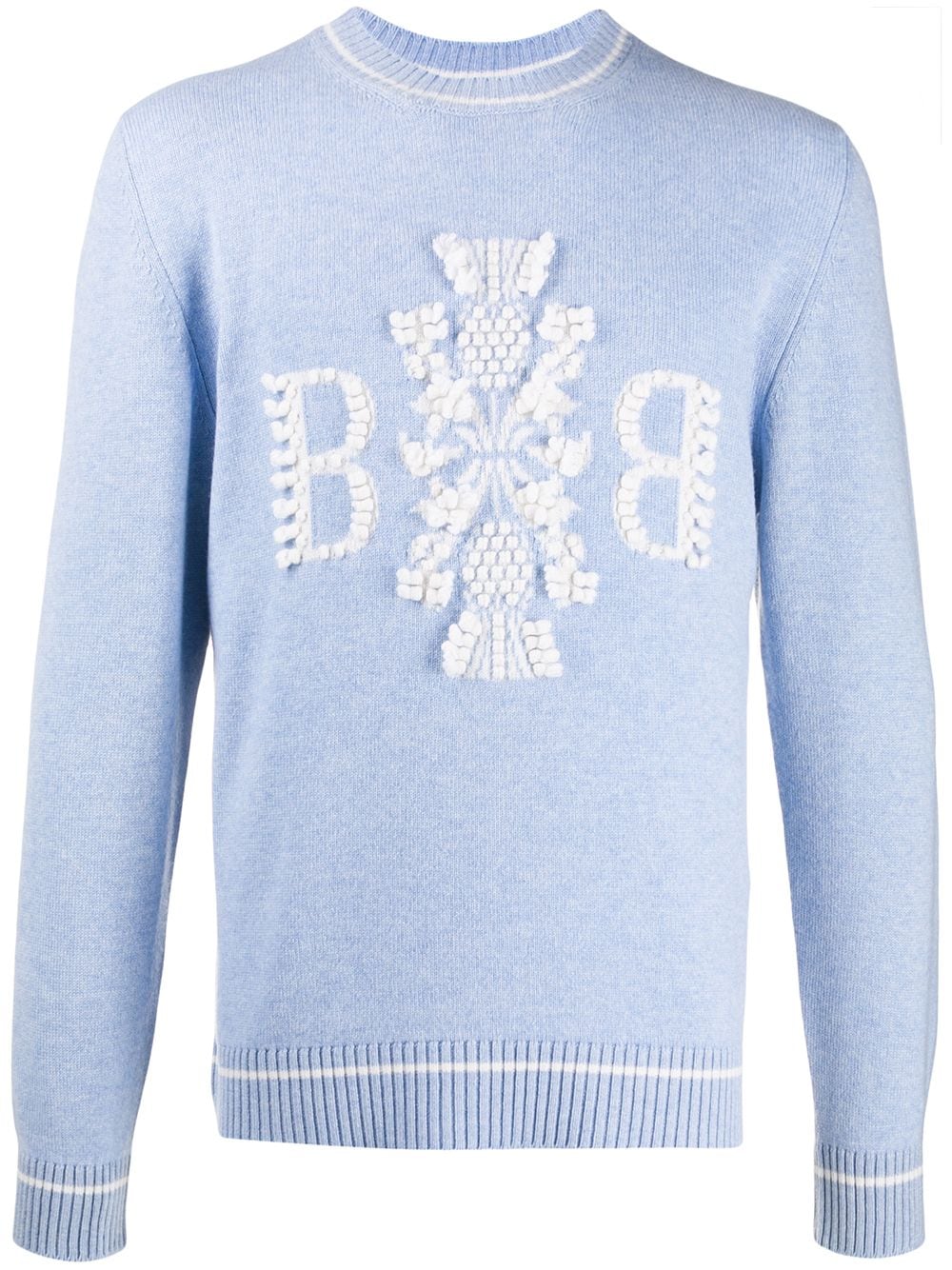 Barrie Pullover mit 3D-Logo - Blau von Barrie