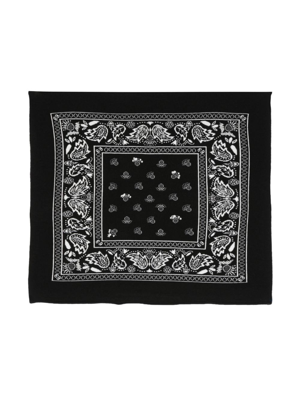 Barrie Schal mit Bandana-Print - Schwarz von Barrie