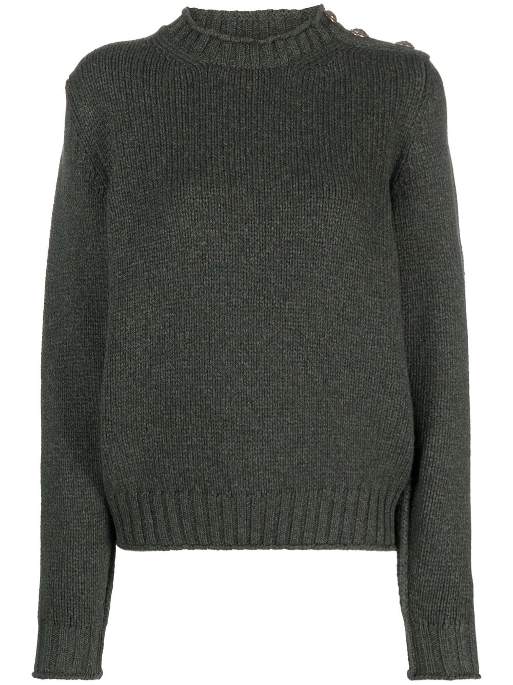 Barrie Pullover mit Knöpfen - Grün von Barrie