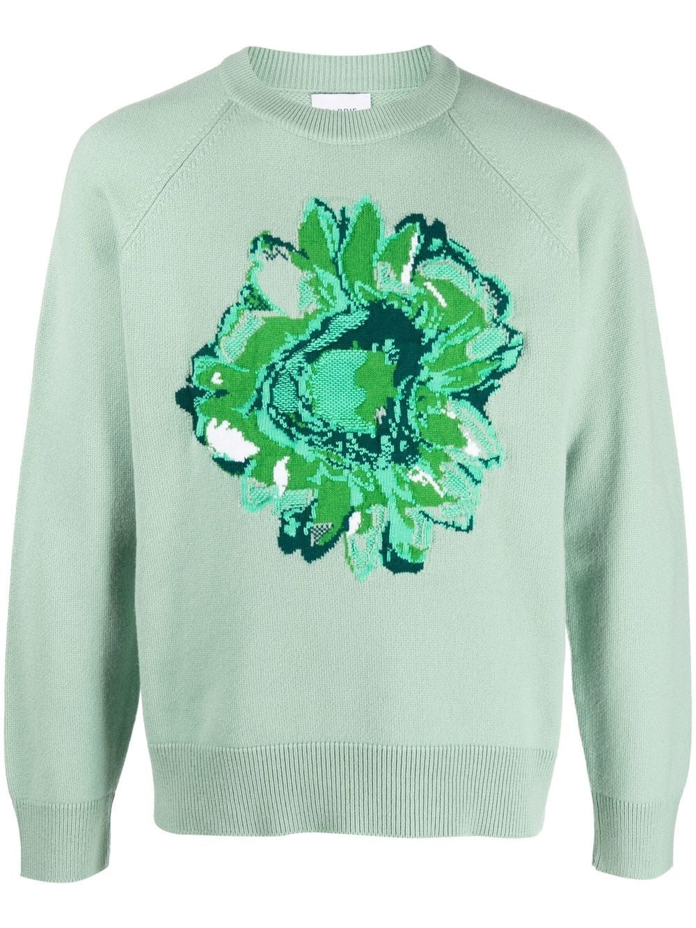 Barrie Kaschmirpullover mit Blumen-Print - Grün von Barrie