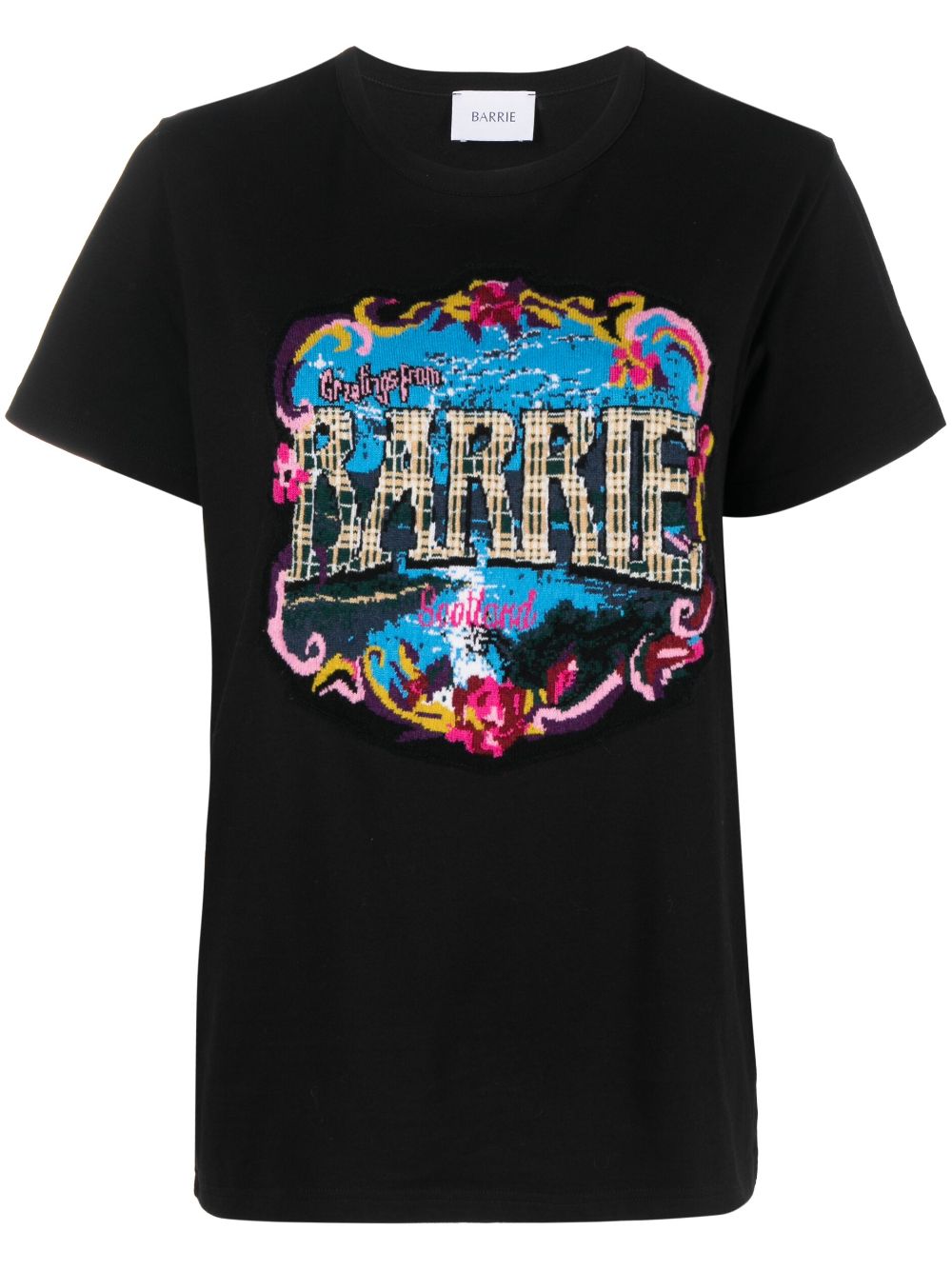 Barrie T-Shirt mit grafischem Print - Schwarz von Barrie