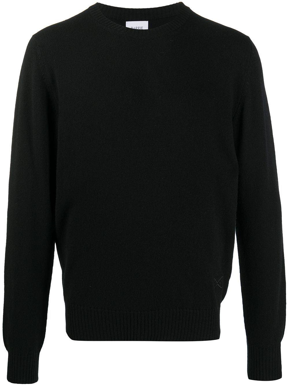 Barrie Kaschmirpullover mit Logo - Schwarz von Barrie