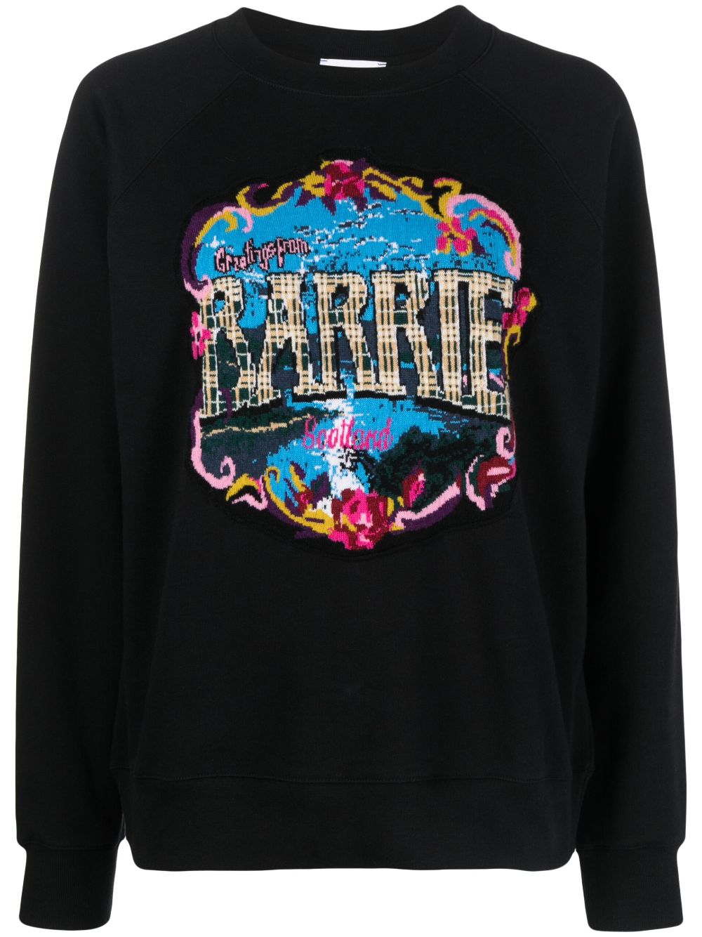 Barrie Gestreiftes Sweatshirt - Schwarz von Barrie