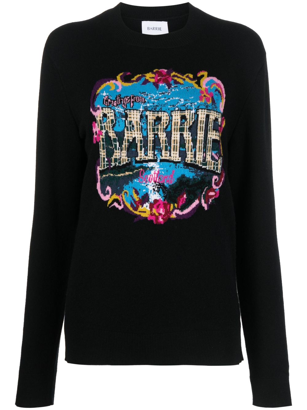 Barrie Gestreiftes Sweatshirt - Schwarz von Barrie