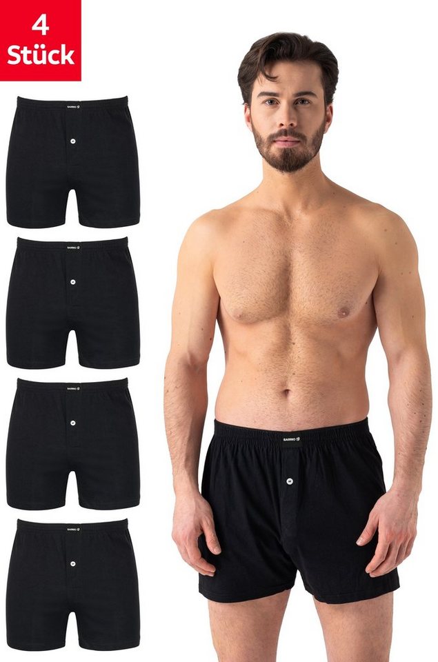 Barrio 13 Weiter Boxer Boxershorts Herren komfortable Unterhose aus 95% Baumwolle (Packung, Set, Spar-Pack, 4-St., 4er-Pack) mit Eingriff und Komfortbund von Barrio 13