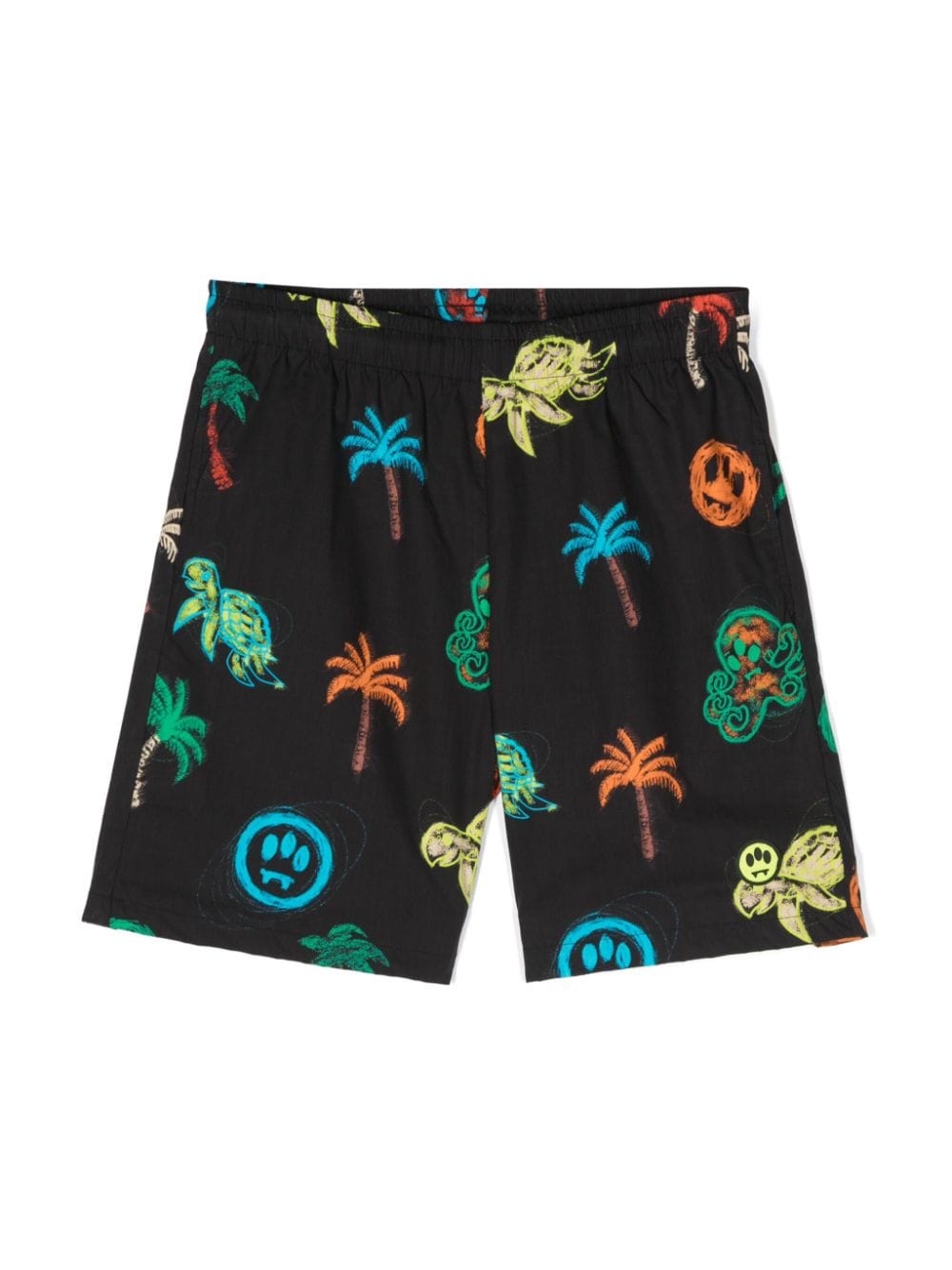 Barrow kids Shorts mit Palmen-Print - Schwarz von Barrow kids