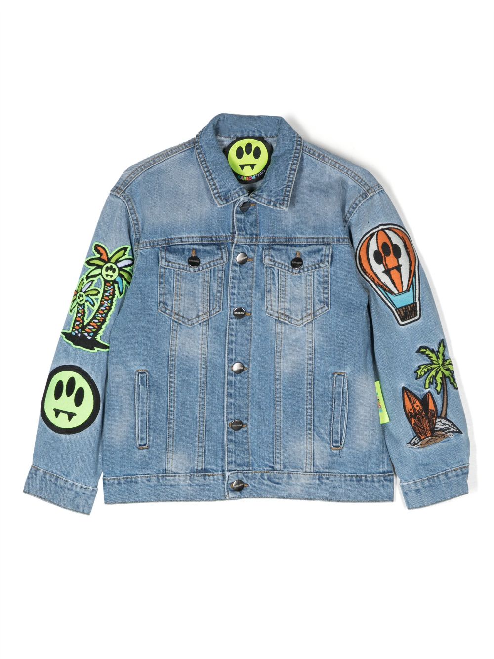 Barrow kids Jeansjacke mit Patches - Blau von Barrow kids