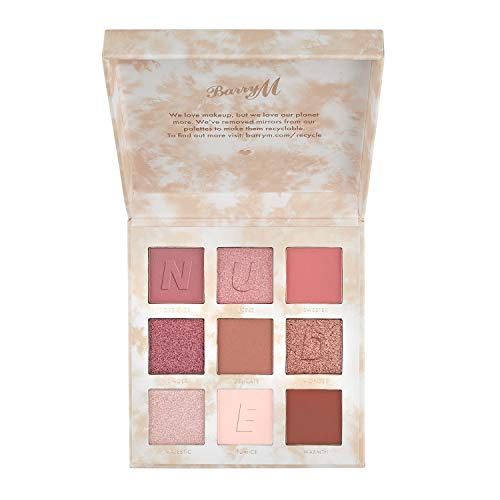 Barry M Cosmetics Nude and Neutral Lidschatten-Palette - 9 natürliche Farbtöne in matt & schimmernd hochpigmentiert dezente Farben, Puder von Barry M