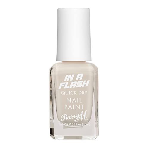 Barry M In a Flash Quick Dry Nail Paint, Shade Chaotic Cream, Quick Dry Nail Polish von Barry M