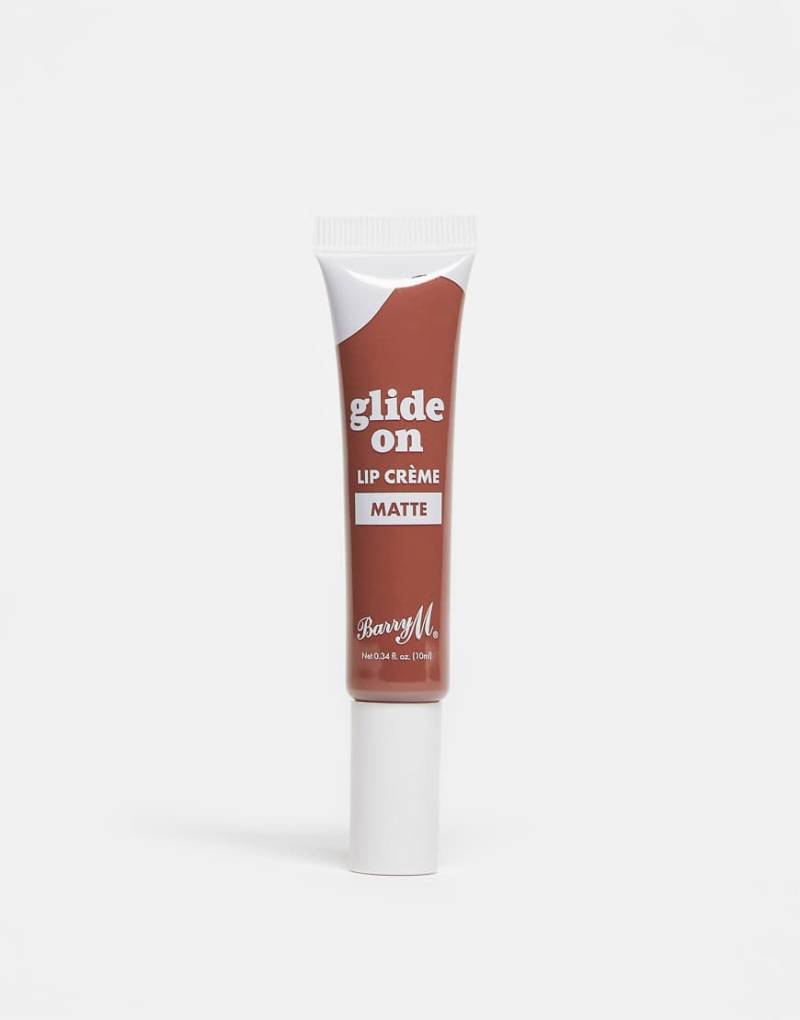 Barry M - Matte Glide On Lip Creme - Matter Lipgloss - Hot Cocoa-Braun von Barry M