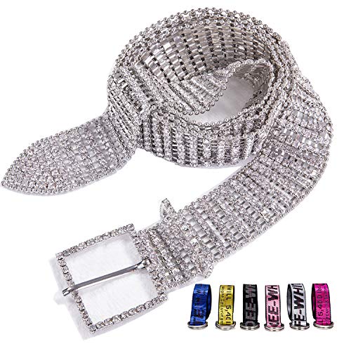 Barry.Wang Damen Diamant-Gürtel, Kristall-Strass-Bling, Taillenkette, sexy Mädchen, Hochzeit, Party, Club, Mode-Set von Barry.Wang