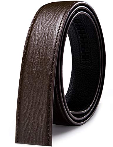 Barry.Wang Mens Herren Gürtel Ratschenschnalle Nur 35mm Automatische Schnalle Lederband mode-Geschenkset für HerrenBusiness/Casual Gürtel, verstellbar(130 cm -52 Zoll) von Barry.Wang