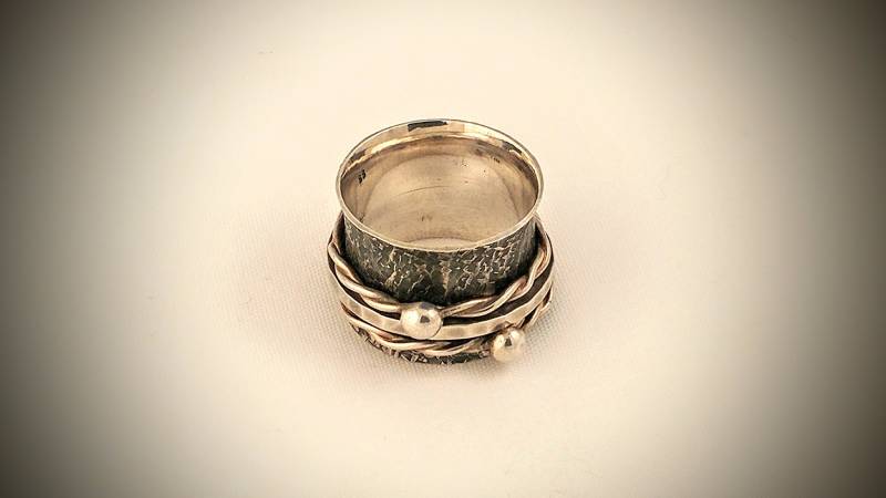 Silber Spinner Ring, Meditationsring, Fidget Ring von BarryGrahamJewelry