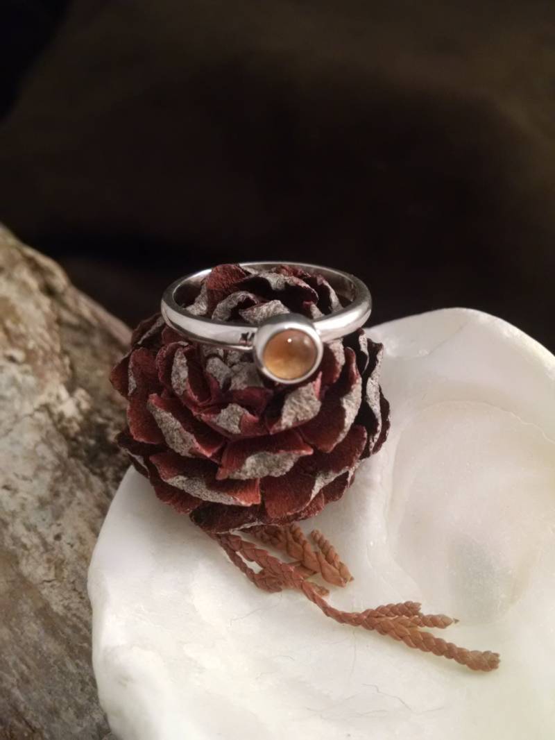 sterling Silber Citrin Ring von BarryGrahamJewelry