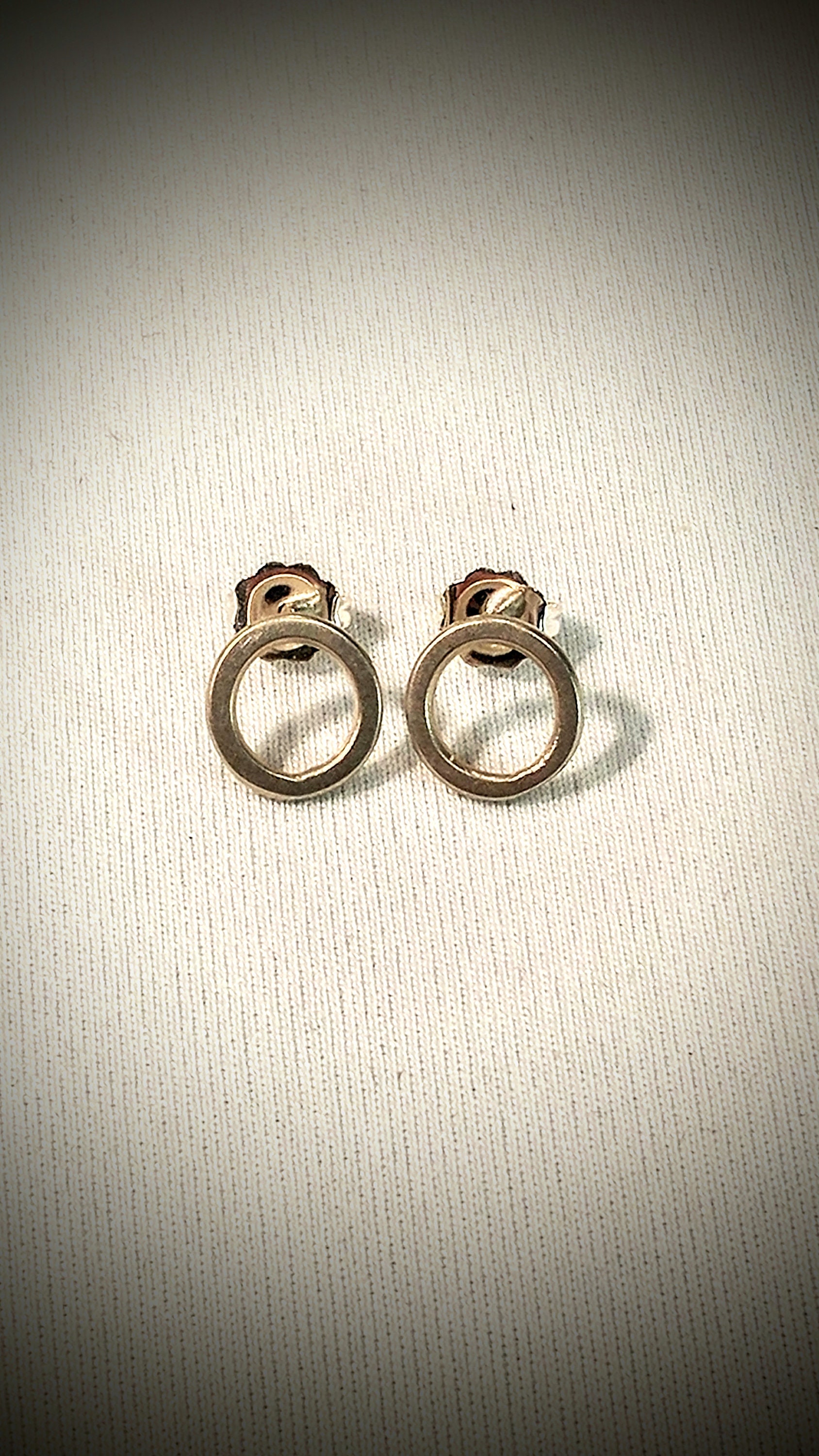 sterling Silber Runde Ohrstecker von BarryGrahamJewelry