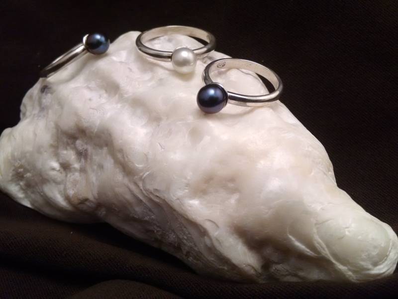 sterling Silber Süßwasser 6 Mm Perle Ring von BarryGrahamJewelry