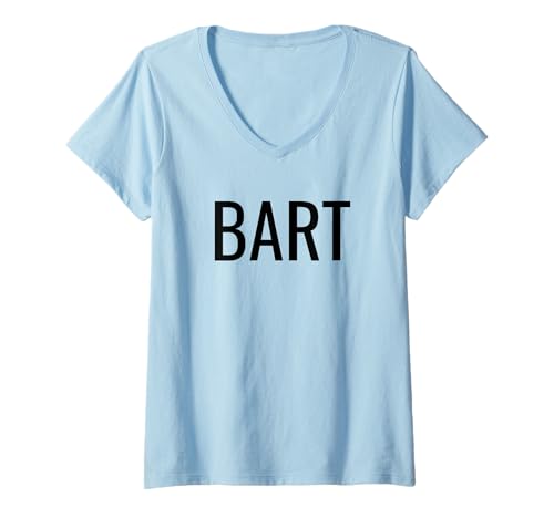 Damen Bart T-Shirt mit V-Ausschnitt Damen Bart T-Shirt mit V-Ausschnitt von Bart