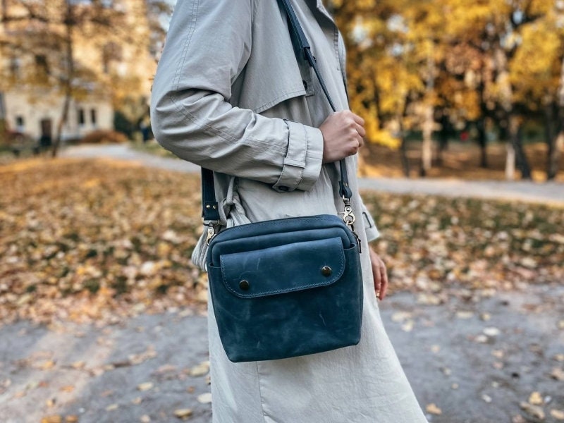 Leder-Umhängetasche, Damen-Umhängetasche Aus Segeltuch von BartBag