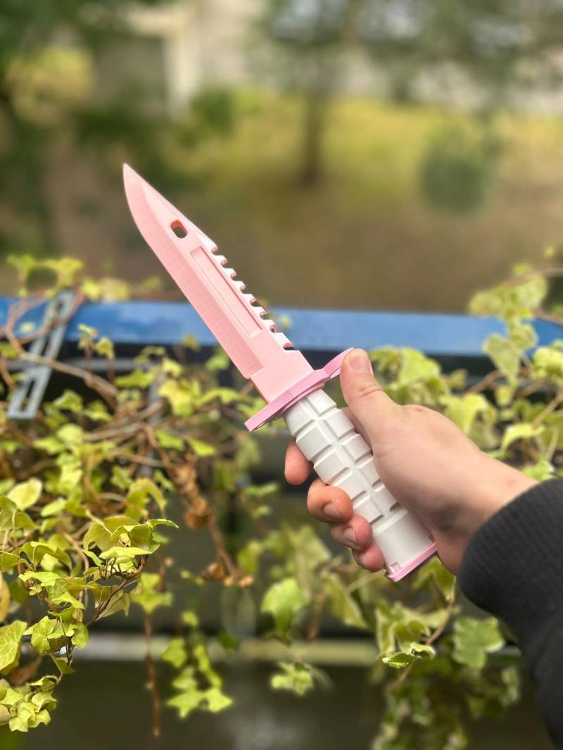 M9 Bajonett Kawaii - 3D Druck Messer | Cosplay Replika Counter Strike Deko von BartczakPrints