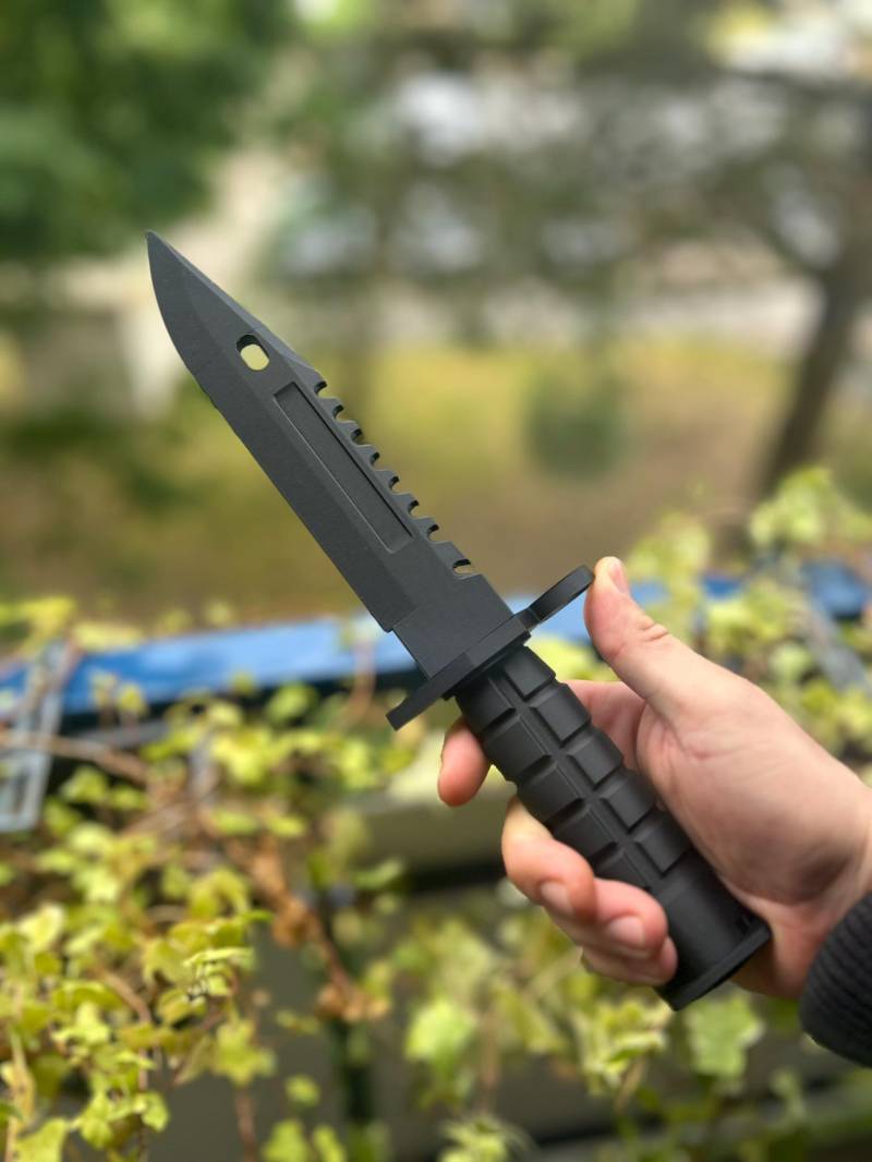 M9 Bajonett Mattschwarz - 3D Druck Messer | Cosplay Replika Counter Strike Deko von BartczakPrints