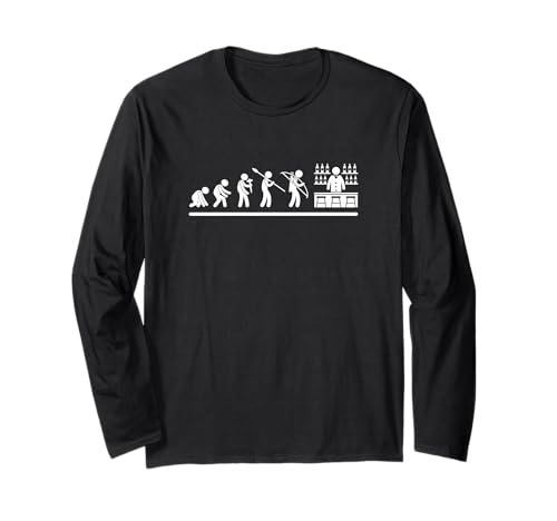 Bartending Evolution Männer Frauen Lustiger Barkeeper Langarmshirt Bartending Evolution Männer Frauen Lustiger Barkeeper Langarmshirt von Bartender Accessories And Bar Tending Designs