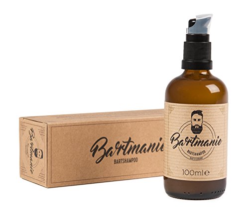 Bartmanie Bartshampoo (100ml), mildes Pflegeshampoo für einen vollen & vitalen Bartwuchs, ideal gegen Juckreiz, vegan & ohne Parabene oder Weichmacher, Bart-Pflegemittel für Männer, von Venize von Bartmanie