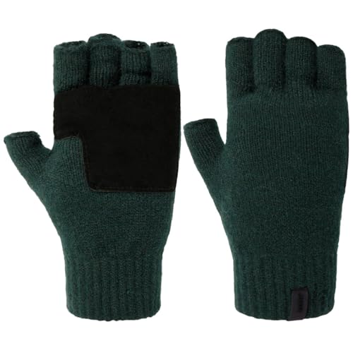 Barts Banxs Fingerless Handschuhe Strickhandschuhe Herrenhandschuhe Herren - Winter Herbst-Winter - S/M dunkelgrün von Barts