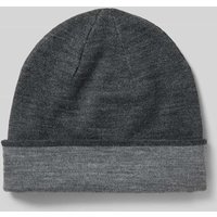 Barts Beanie mit Label-Detail Modell 'ECLIPSE' in Anthrazit, Größe 1 von Barts