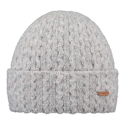 Barts W Anye Beanie Grau - Weiche elastische Damen Strickmütze, Größe One Size - Farbe Heather Grey von Barts